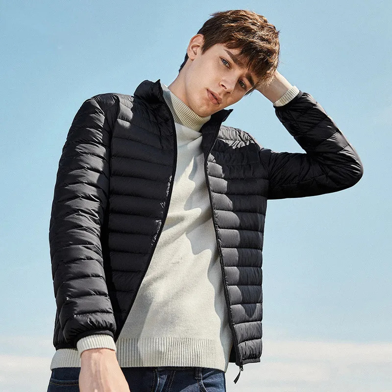 Jacket Men Winter Portability Warm Duck Down Hooded Natural Fur Collar Coat Waterproof 251020