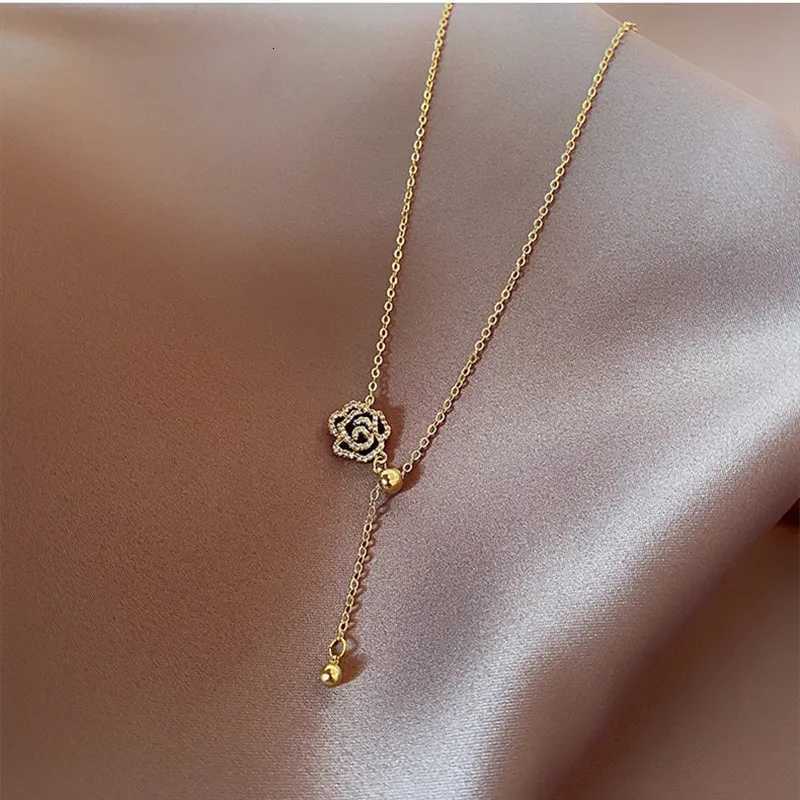 New Fashion Elegant Black lia Necklace for Wen Girls Korean Sweet wer Necklace Party Jewelry Accories Y251023