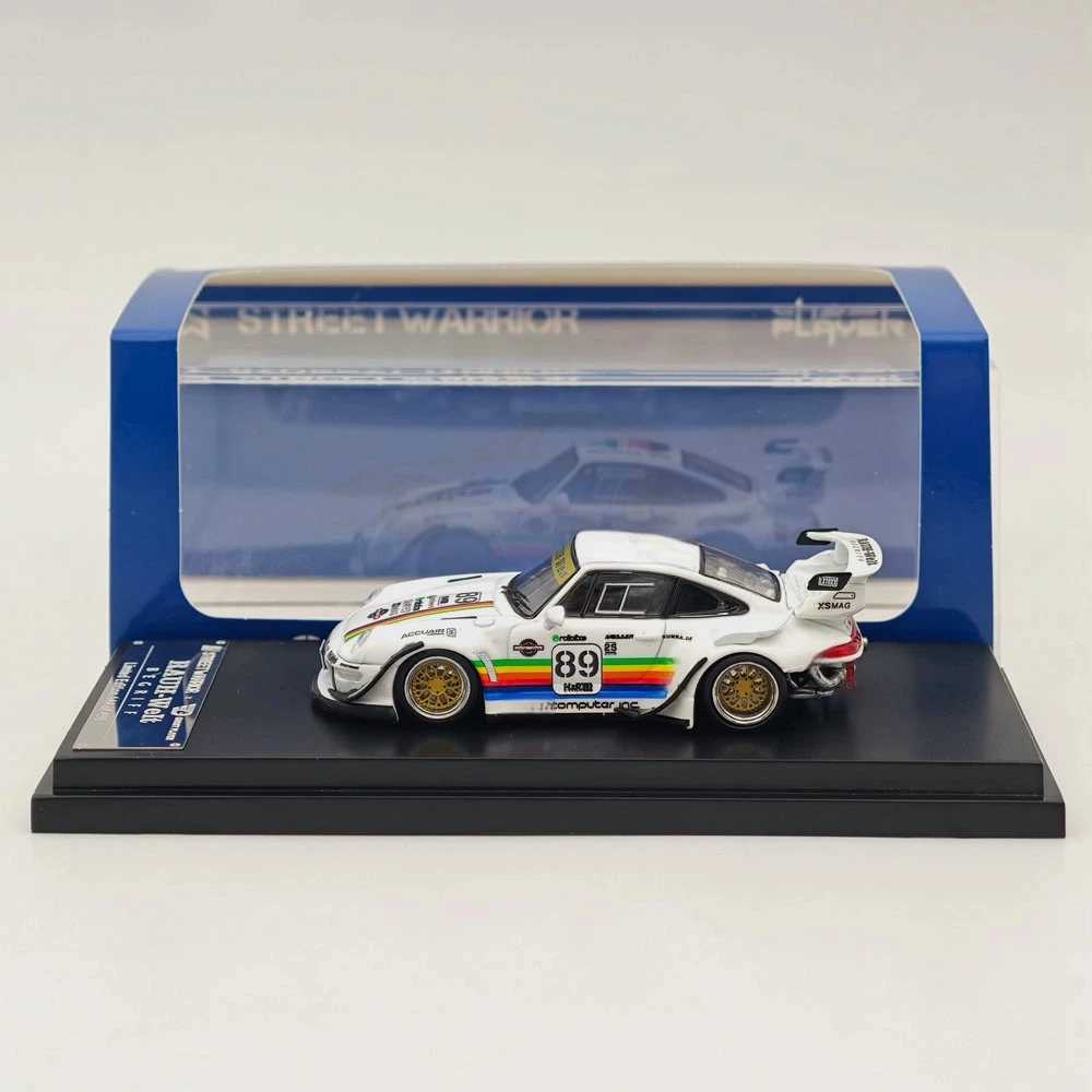 SW 164 Scale RWB 993 911 RAUHWelt Heavenly 89 Short Wing Racing Sports Model Diecast Model Car Miniature Collection Auto GiftT251023