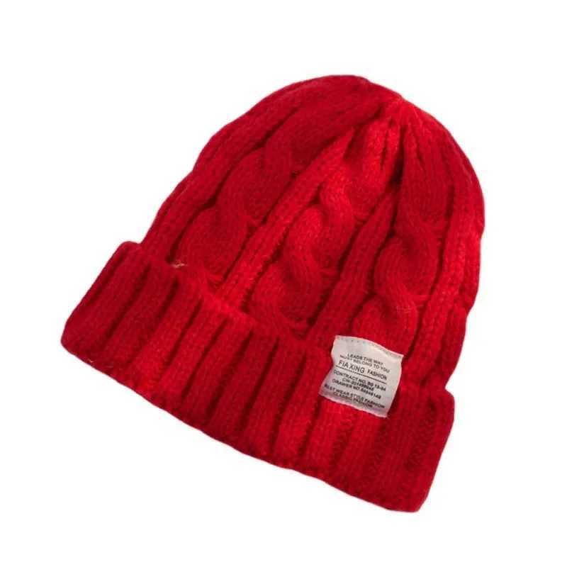 Unisex Thread Knitted Hat Winter Keep Warm Hats Fa Beanie Hat Wen Solid Color Coup Bonnet Lady Crochet sW251023