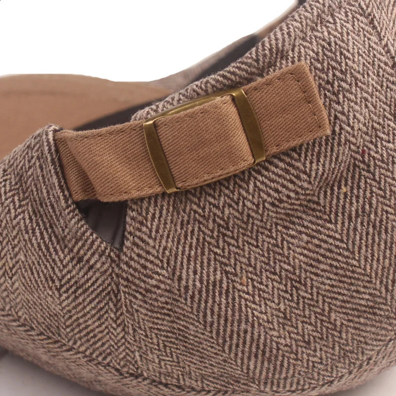 Winter Thicken Thermal ed Cap Mens Herringbone Simple Beret Male Warm Dad Flat sboy Hats Wholesale Leisure 251021