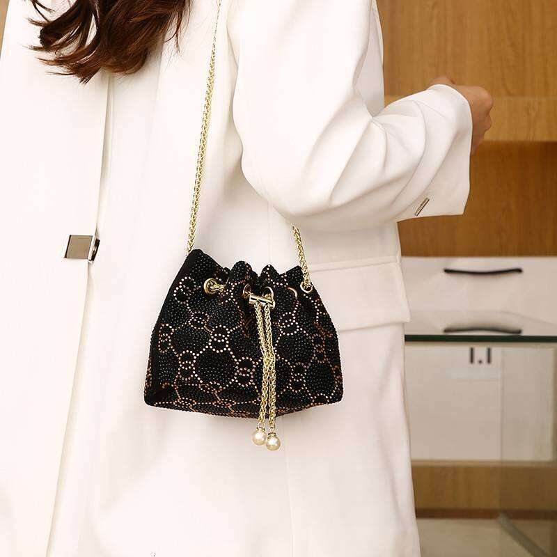New Women's Bag: Elegant And High-End Solid Color Sequin Crossbody Shoulder Handbag, Evening Bag