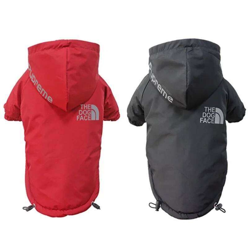 designer brand Autumn Winter Pet Reflective Waterproof Warm Coat Cotton Hooded Jacket FOR Small Medium Dog Clothes