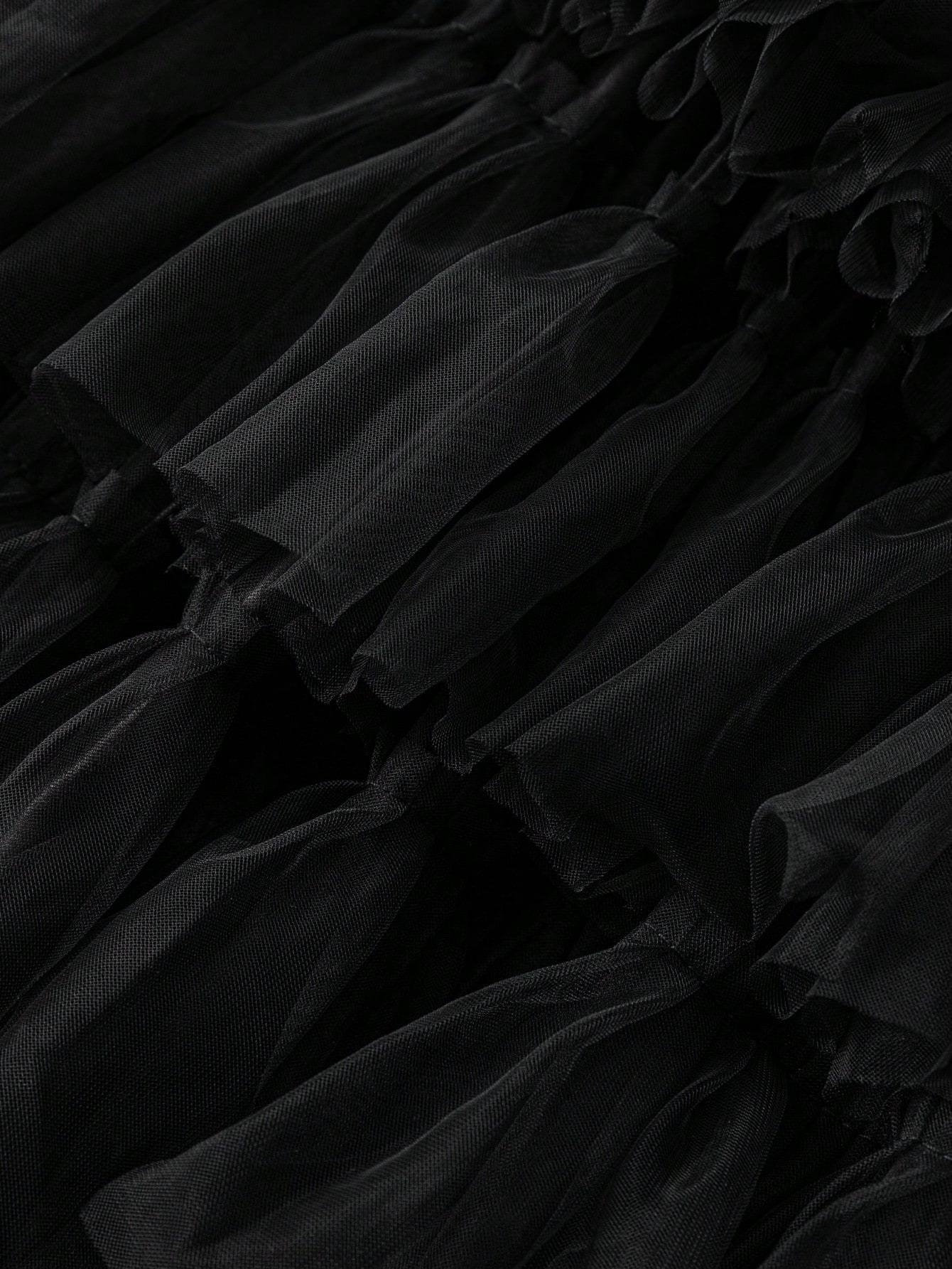 Women's Mememe Brand Sequin Evening Dress, Side Slit Tiered Tulle Cake Skirt Formal Gown (S-XL, Black/White)-D354