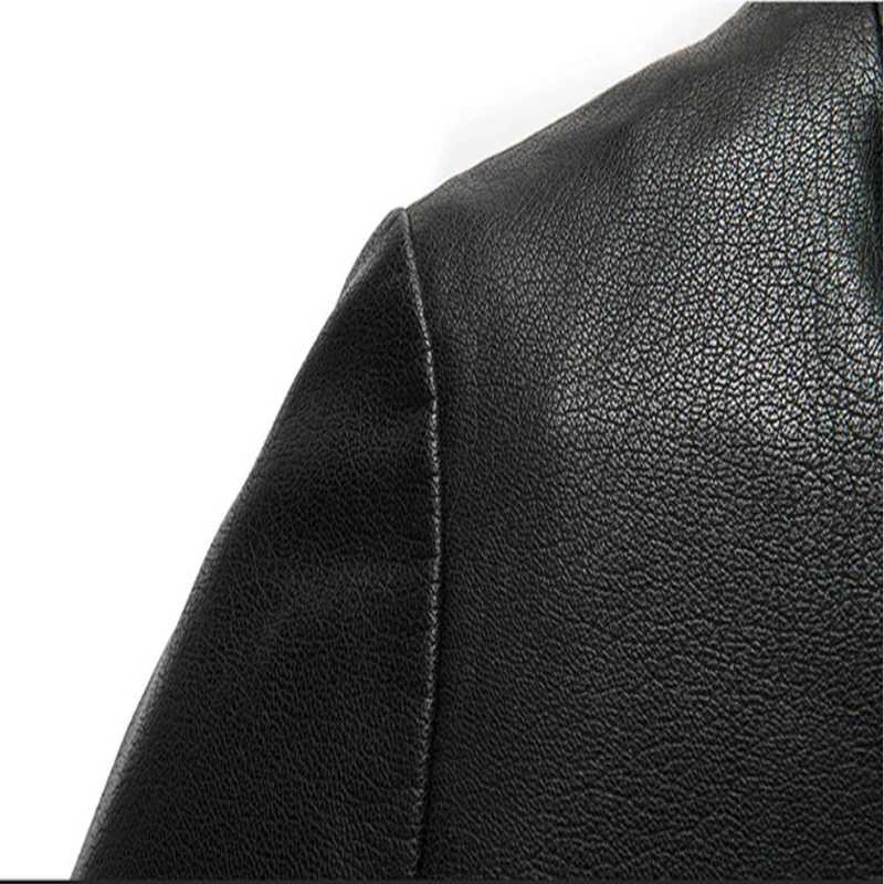 2024 High Quality Hooded Leather Fashion Handsome Trend Solid Color Casual Dad Motorcycle Leather Jacket Upscale M4XL W251023
