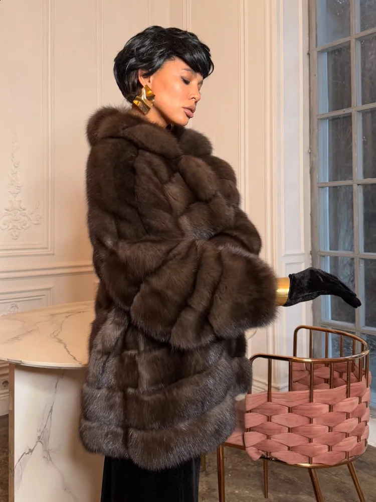 Solid Patchwork Faux Fur Coat Women Full Sleeve Lapel Loose Long Staple Plush Jacket Lady Winter Fashion Street Outwear 251021