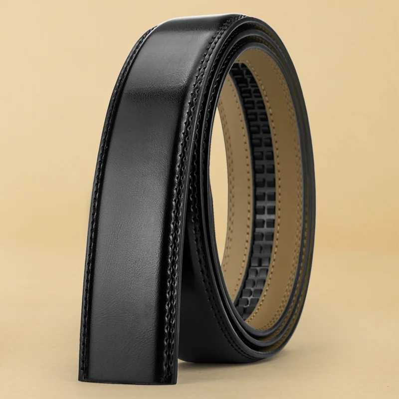 Men Belt Genuine Leather Belts Without Buckle Mens Belts Without Buckle Cowskin Luxury Belt Black Brown Cinturones Para MujerXJ251023