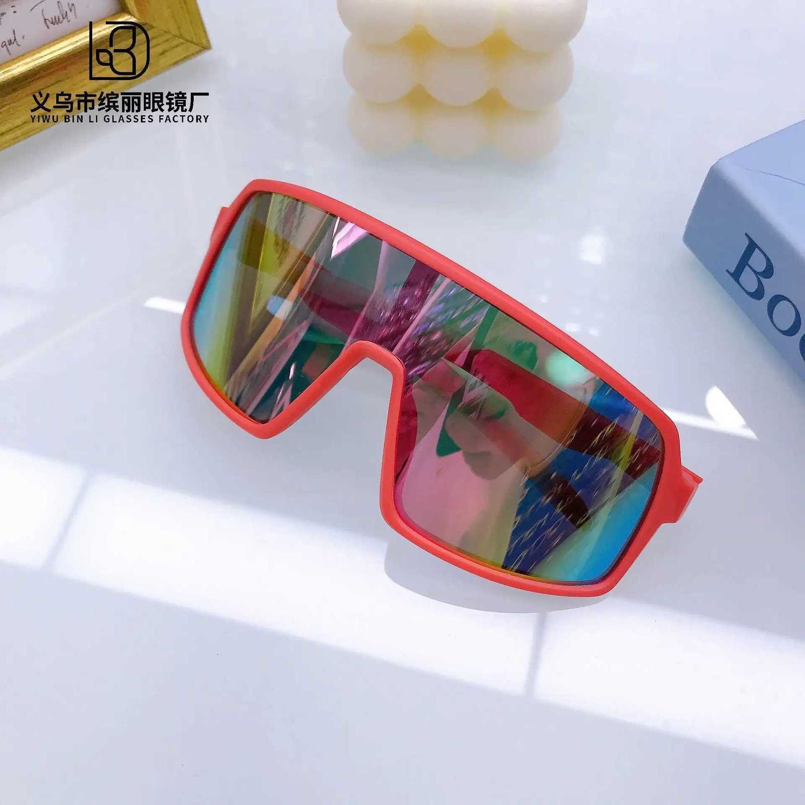 Childrens Sunglasses Trendy Girls Fashion Street Photos One Piece Large Frame Glasses Boys And Babies Sunglasses UVW251023