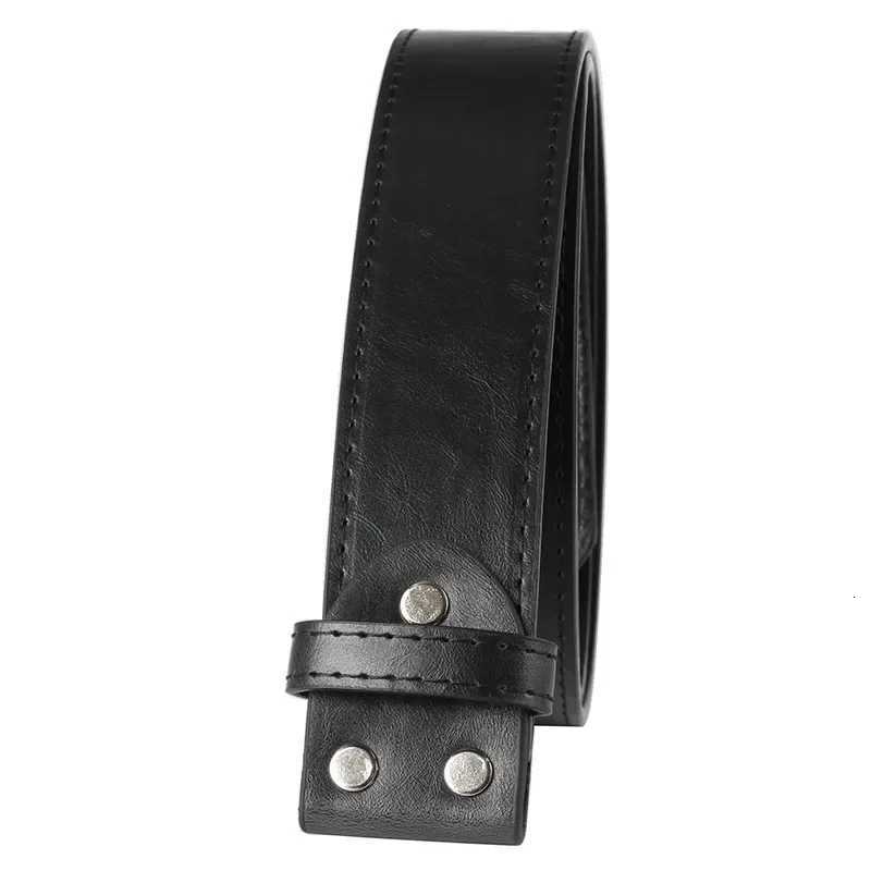 Mens PU leather Belt without buckle DIY Belt accessories 38cmXJ251023