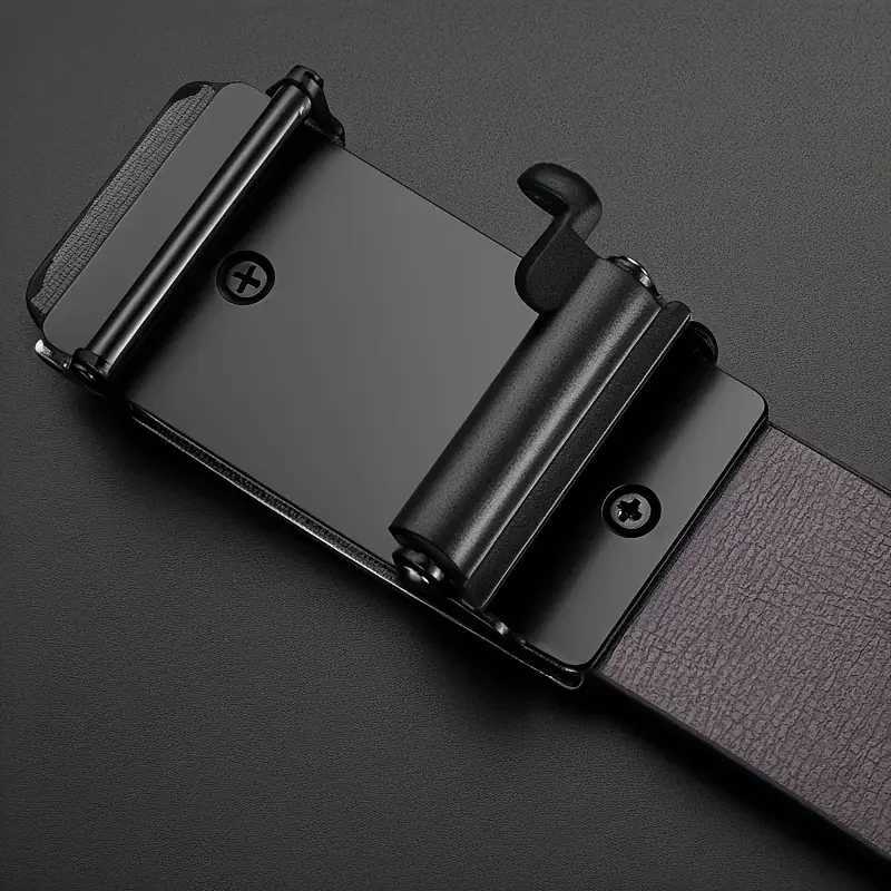 Fashionable Mens Automatic Buckle Leather Belt Suitable for Daily Life Leisure Gatherings Work Business Holiday GiftsXJ251023