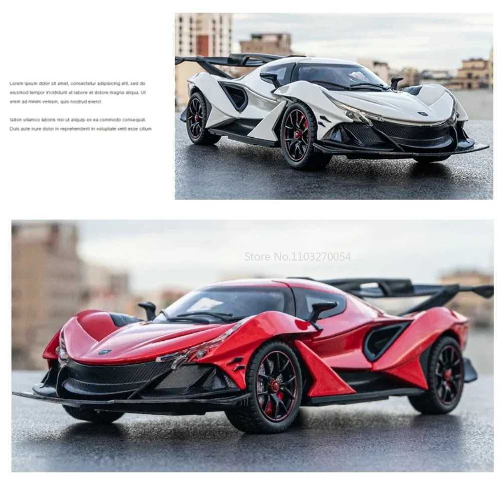 124 Apollo IE Alloy Car Model Super Sports Car Toys Simulation Diecasts Toy Vehicles Decoration For Kids Boys Christmas GiftsT251023