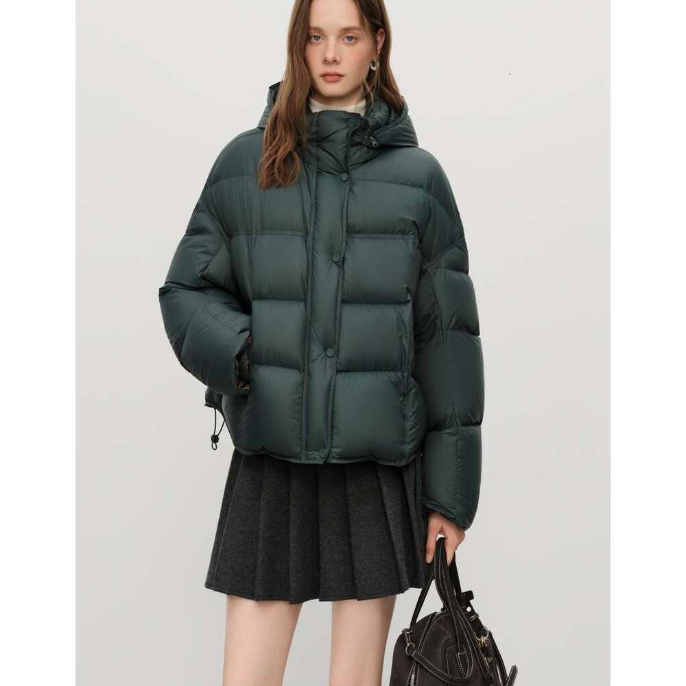 2025 Winter Women Hooded Puffer Jacket Waterproof Downcoat Bubble Style Thermal Warm Coat Oversize Short Quilted Outerwear Womens Coat