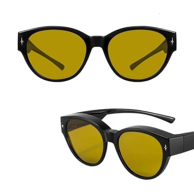 Fit Over Sunglasses for Driving Outdoor Activities Over Prescription Glasses for Myopia Unisex StyleW251023