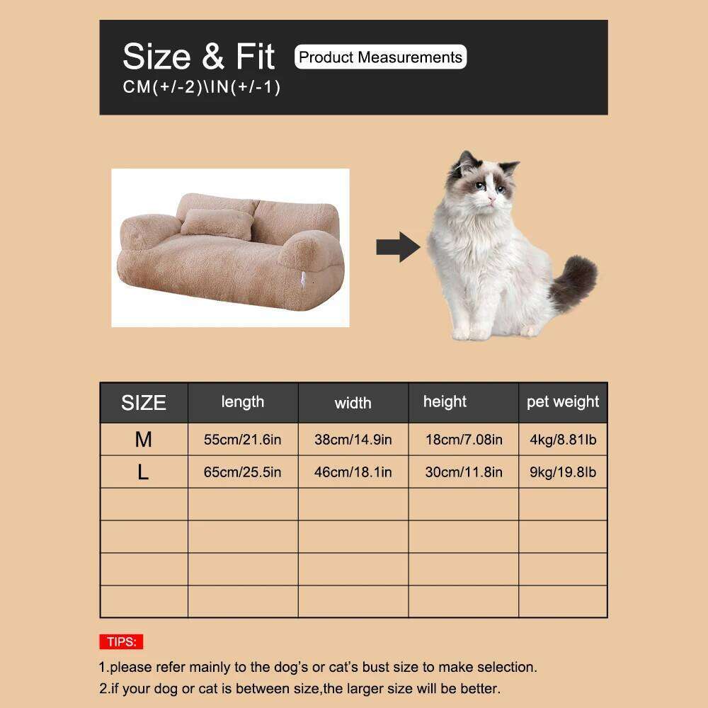 designer brand PC Pet Cat Sofa Detachable Washable All Season Universal Dog Friendly Soft Comfortable Couch for Cats And Dogs
