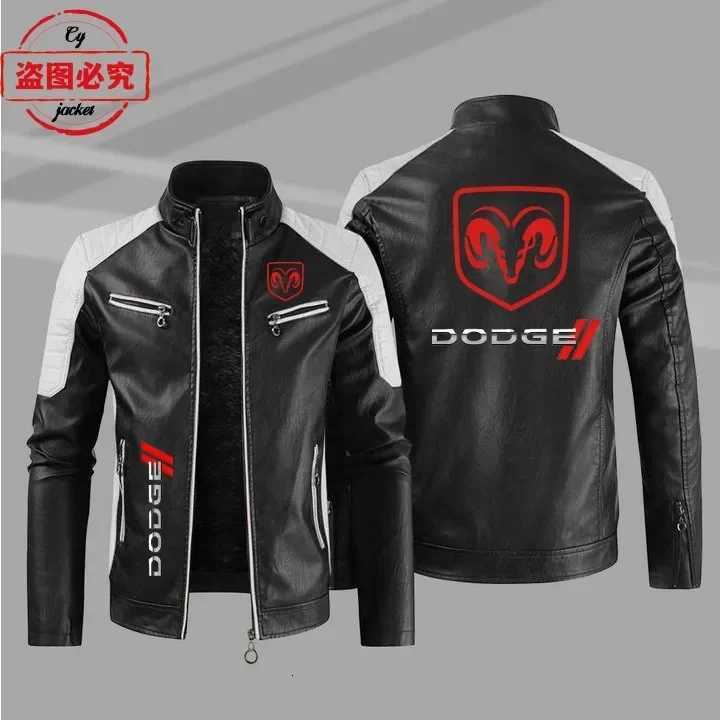 Car Retro Washed PU Leather Jacket Windproof Autumn and Winter Mens Racing Suit Spring and Autumn Leather Jacket W251023