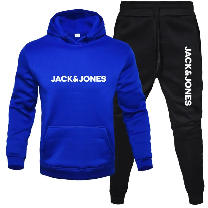 AutumnWinter Mens Hoodie Set Fashion Printed Casual Warm Windproof Suitable for Outdoor Activities 251023