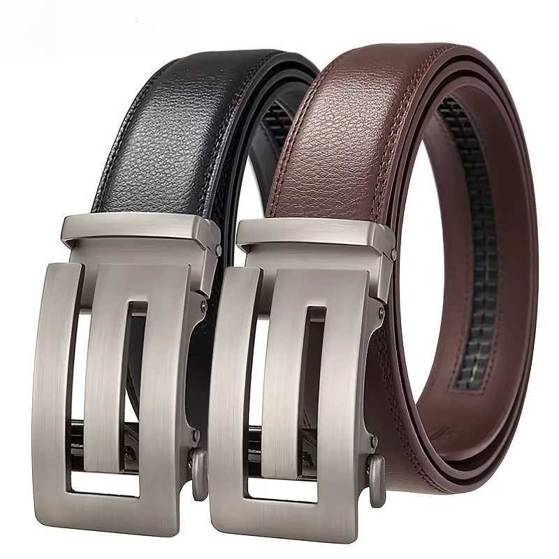 Mens Luxury Designer Belt with Automatic Ratchet Buckle Adjustable Width 35cm Durable Comfortable Fit Belt Plus SizeXJ251023