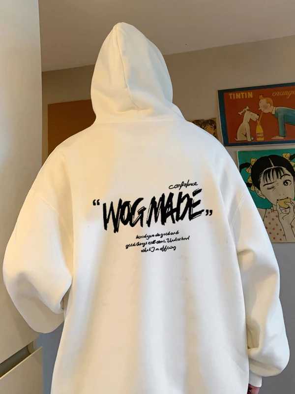 American Hiphop Fashion Brand Heavyweight Pure Cotton Black Hooded Sweatshirt 2025 Autumn Winter Mens Womens New HoodieT251023