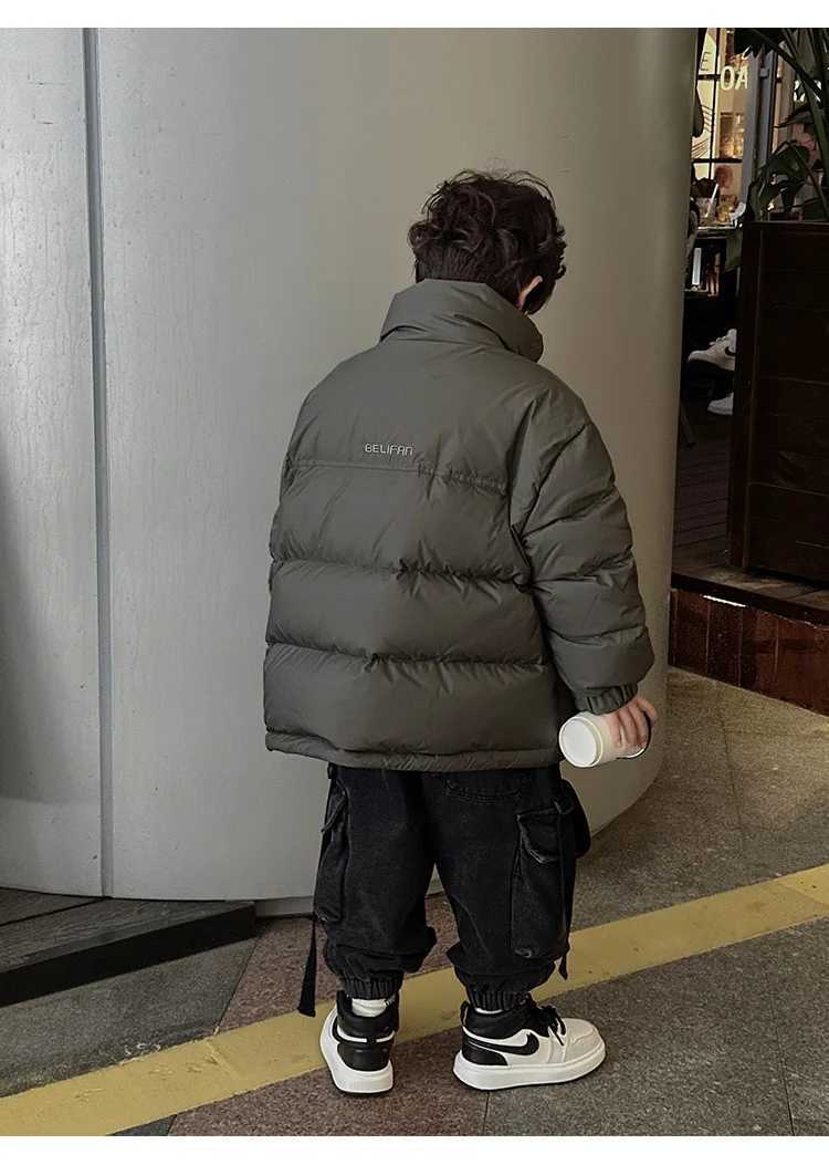 414 Years Boys winter thickened cottonpadded jacket style cottonpadded jacket Cool winter wear down cottonpadded jacket Y251023