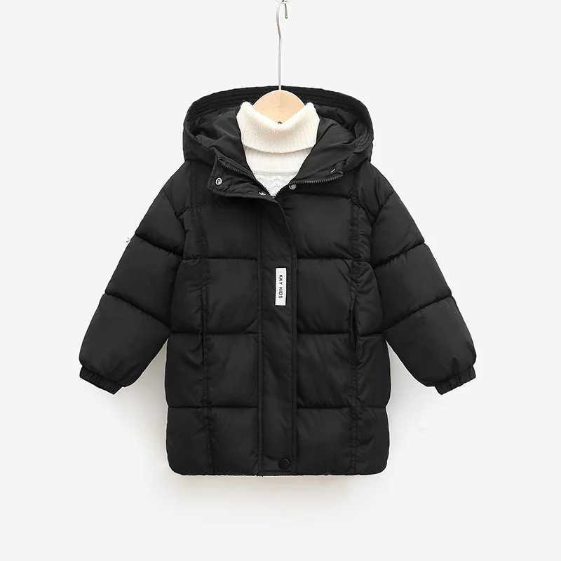 Boys Girls Winter Down Jackets Teenager Thicken Warm Hooded Coats Kids Casual Long Clothing Children Autumn Windproof Parkas Y251023