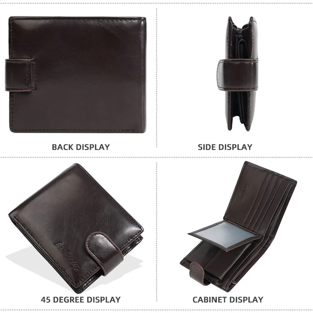 Baellerry Short Men Wallets Zipper Coin Pocket Business Male Purses High Quality PU Card Holder Small Wallet For Men251023