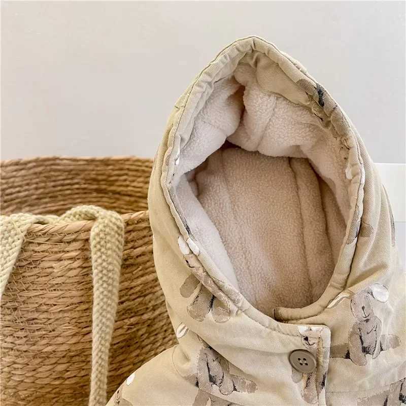 Children From 1 To 7 Years Outerwear Cartoon Kids Thick Padded Coat With Hood Korean Baby Clothing Girl Boy Jacket Warm Winter Y251023