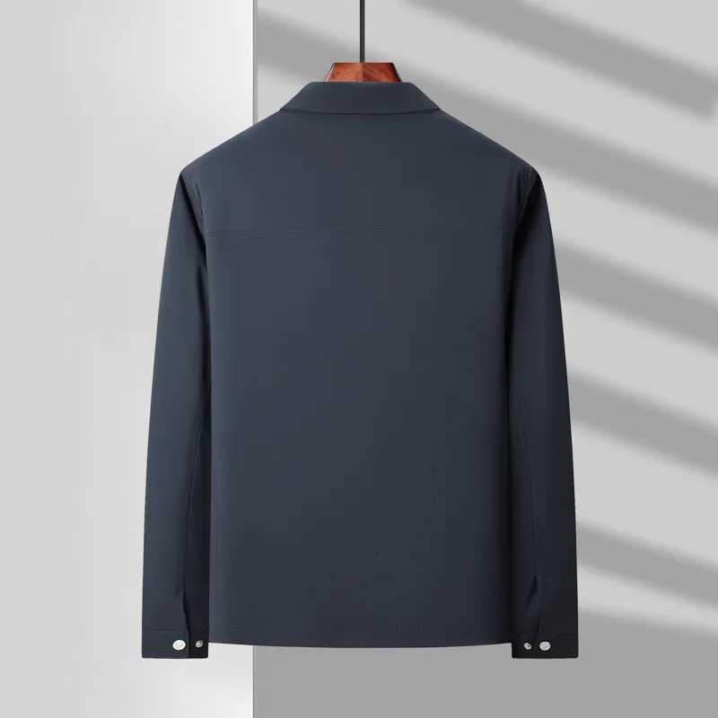 2025 spring dad light business casual fashion handsome jacket simple large size M7XL top mens coat W251023