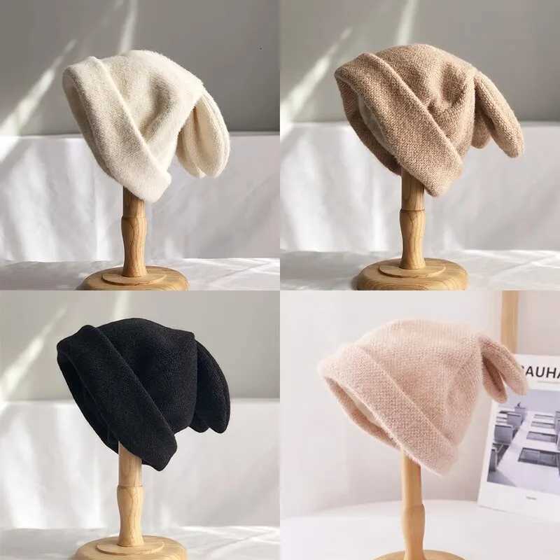 Unisex Rabbit Ears Cute Beanies Autumn Winter Warm Hat Hip Hop Cap Beanie Hat Caps for Women MenXJ251023