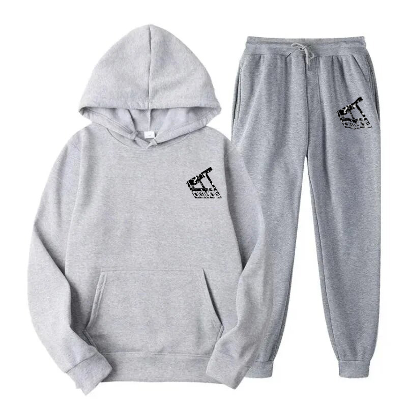 Men's Tracksuits Fashionable Casual Sportswear Outdoor Fitness Jogging Set Autumn And Winter Pullover Hoodie Sweatpants Two-piece