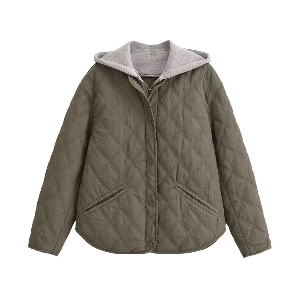 2024 AutumnWinter Product Fashion Casual Womens Round Neck Loose Long Sleeve Hooded Jacket Top 251018