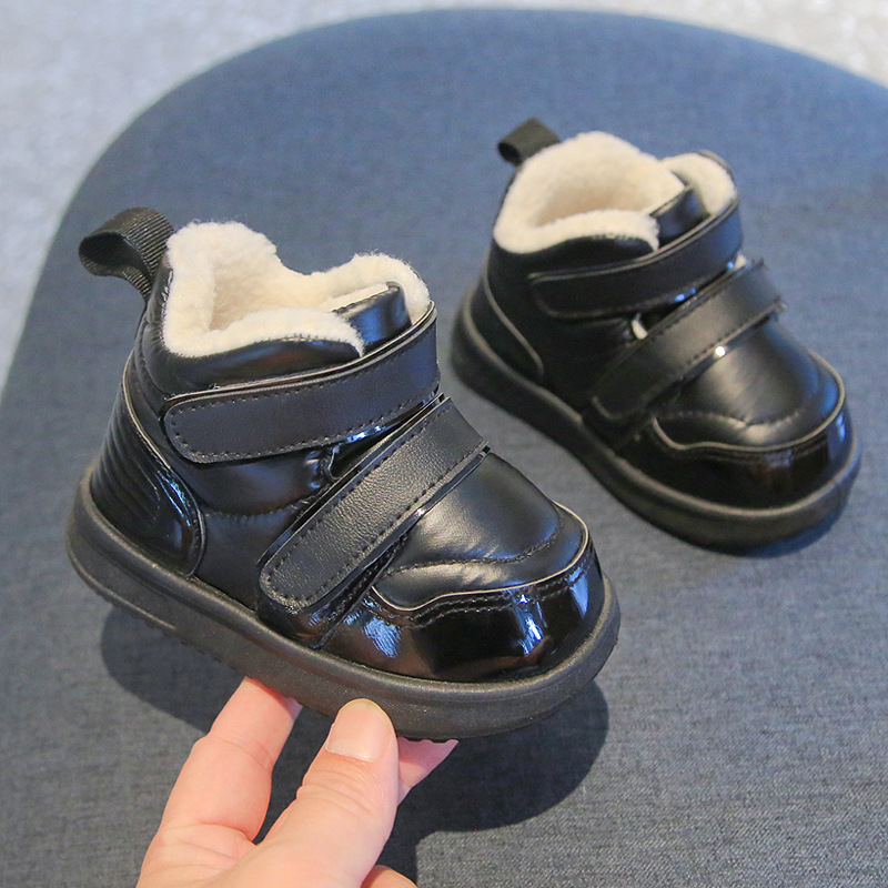 Toddler Infant Winter Fur Boots Shoes Little Kids Warm Furry Plush Shoes Kidsnest Children Snow Boots Sizes 15 - 24 US0.5C-US7.5C K1170