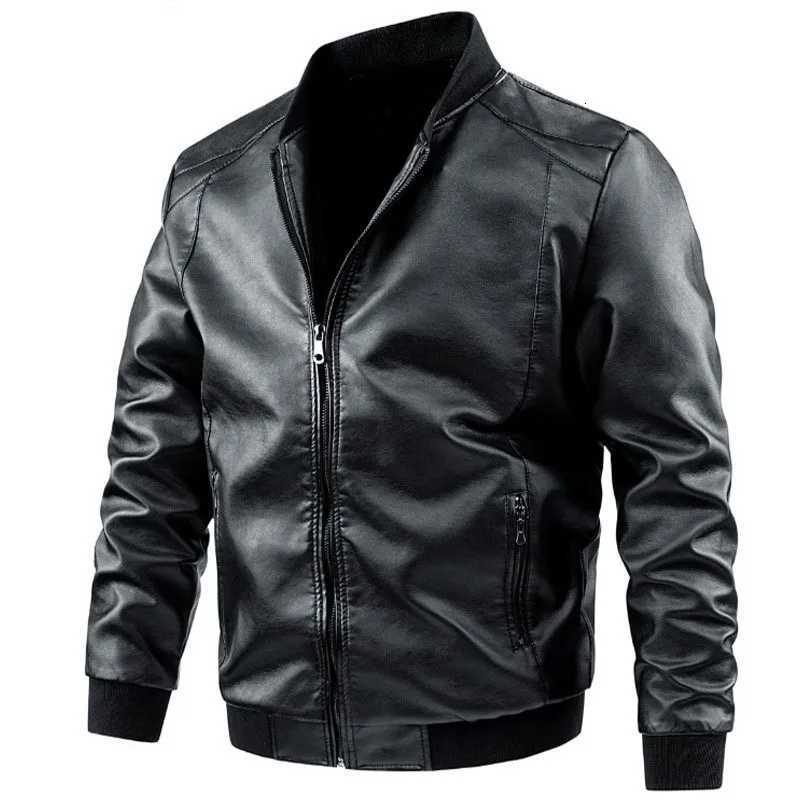 8XL Mens Motorcycle Leather Jacket Mens PU Leather Jacket Mens Autumn Jacket Korean Leather Jacket Mens Clothing Jacket Men W251023