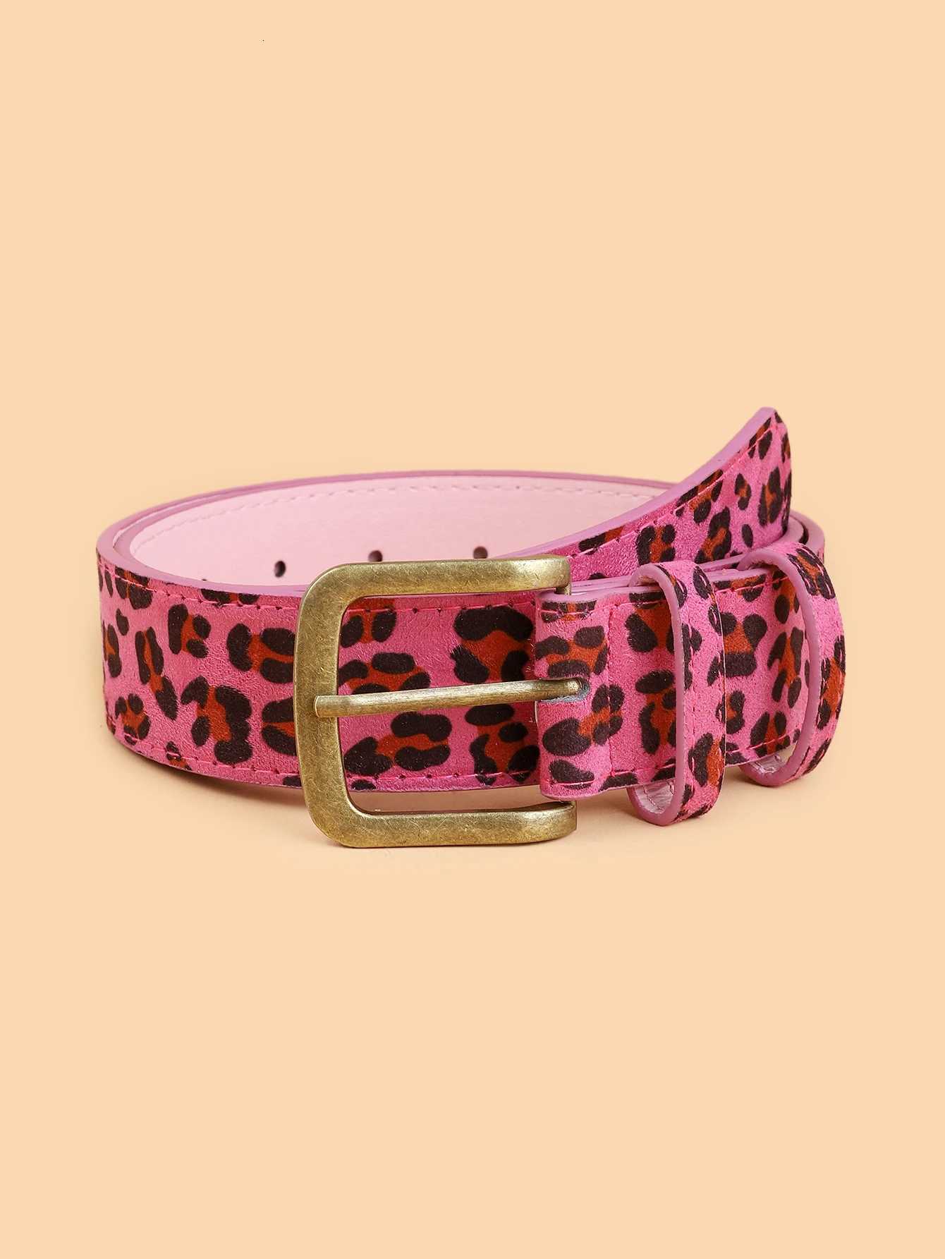 Boho Style PU Leather Belt Leopard Print Multi Color Available Women Dress Slim Fit Women Dress Custom BeltXJ251023