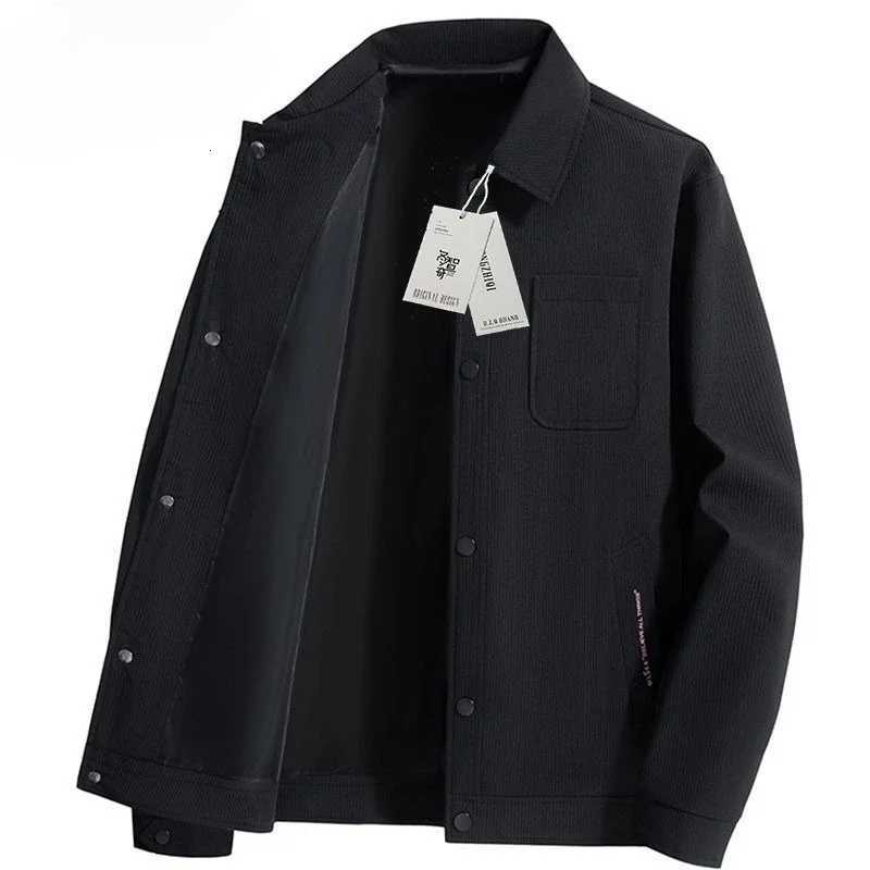Autumn and Winter Coats Mens New Style Mens Clothing Striped Business Casual Jacket Versatile Simple Trendy Workwear Jacket W251023
