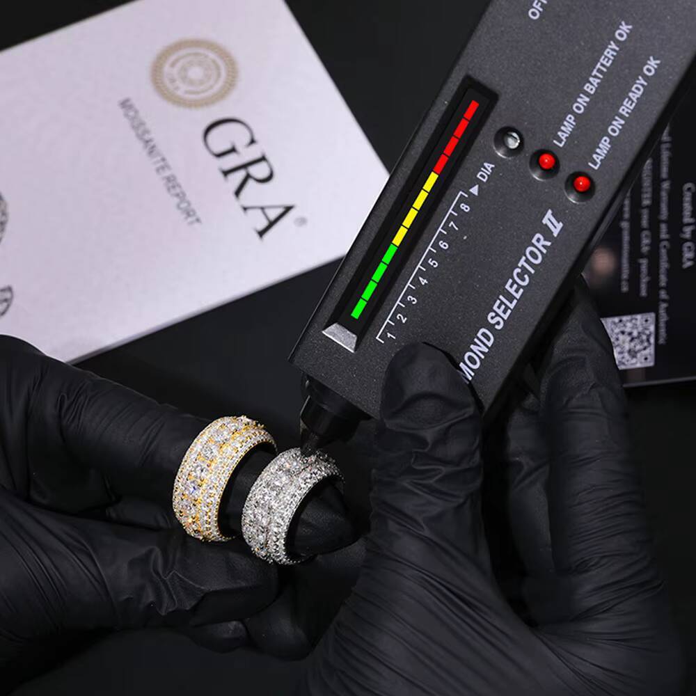 Champion Style Moissanite Diamond 925 Sterling Silver Hip Hop Ring Luxury Jewelry for Men and Women