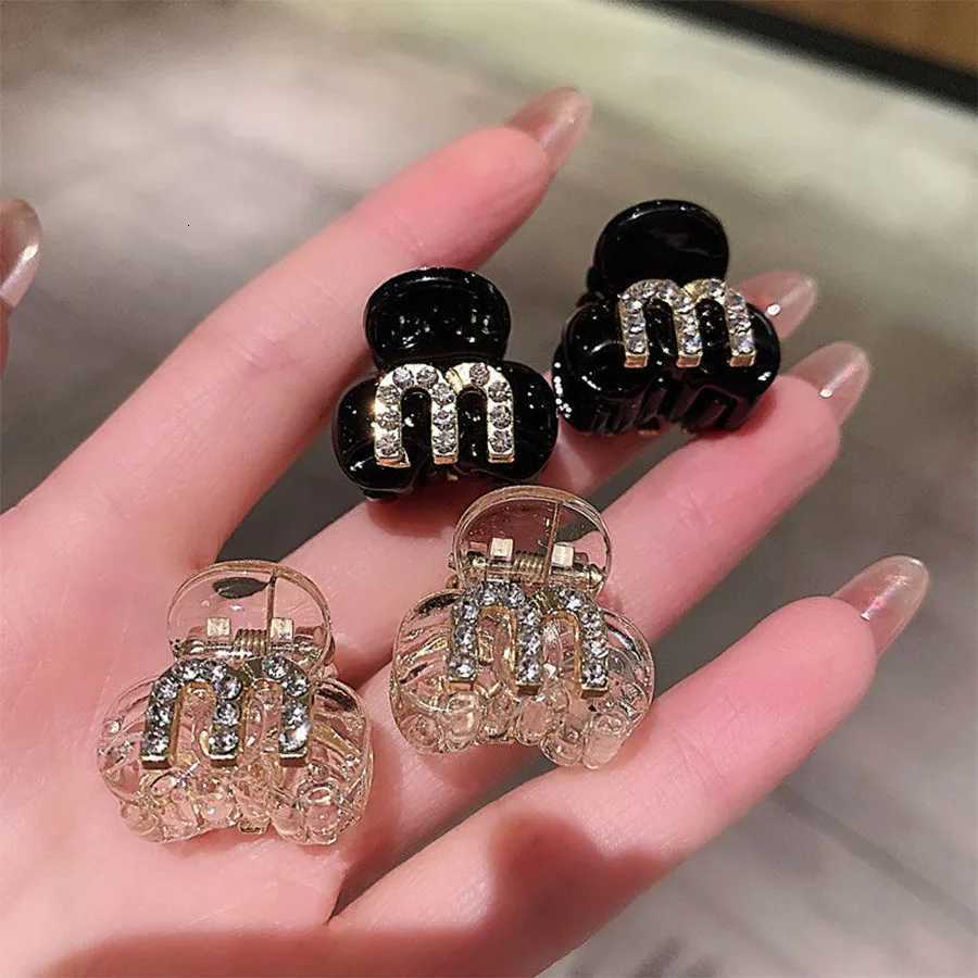 New Acrylic Rhinestone Bangs Side Hair Clip Fore Clip Shiny dr Hair Clip Grab Wen Girls Hair Style Accories Y251023