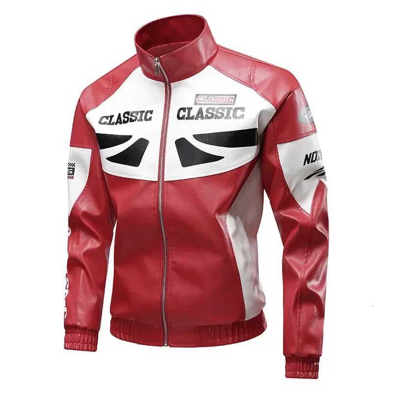 Casual Jackets Racing Leather Coat Men Motorcycle Style New Mens Autumn Winter Men High Quality Fashion Coat Leather Jacket W251023