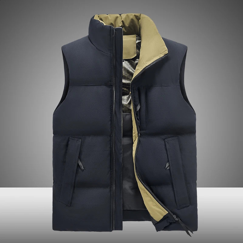Large Size 8XL Mens Vest Jacket Winter Warm Sleeveless Men Fashion Hooded Casual Thicken Waistcoat Coat 251023