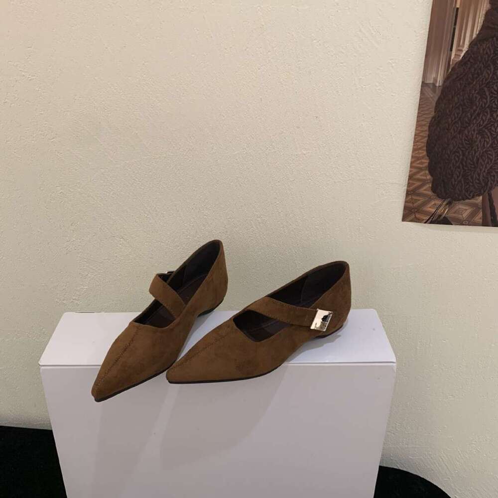 French Pointed 2025 Autumn New Model Women's Inner Height Increase Mary Jane Shoes Versatile Comfortable Trendy