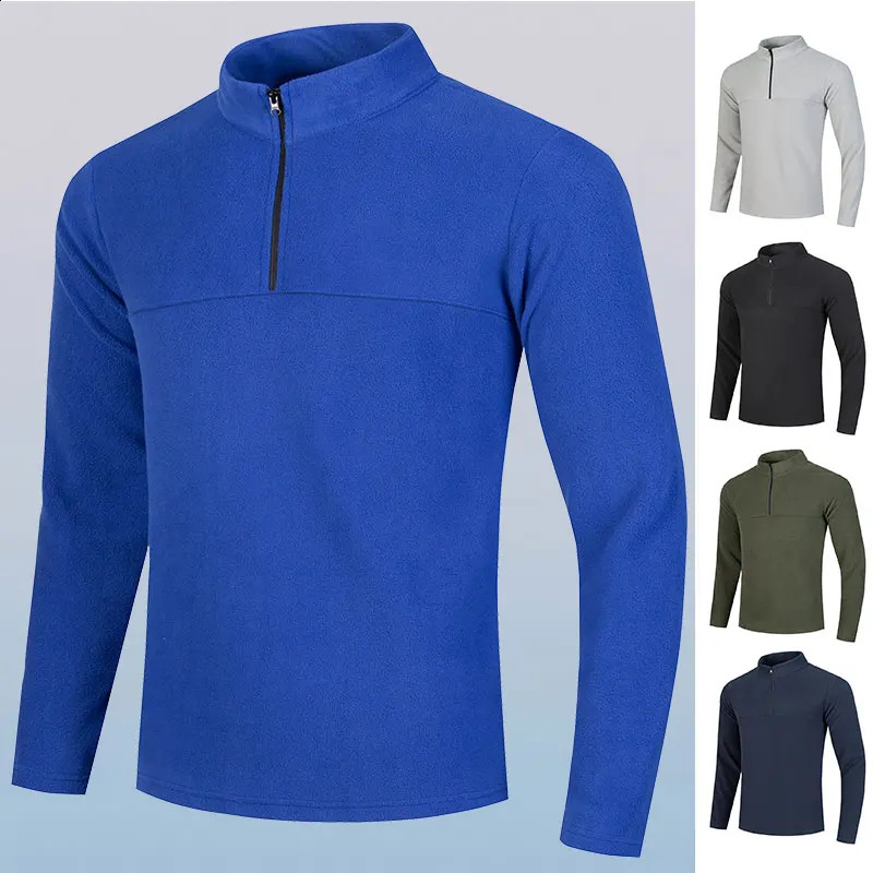 Male Running Long Sleeve Tshirt Autumn Winter Outdoor Half Zipper Fitness Sport Top Breathable Jogging Gym Training Sportswear 251023