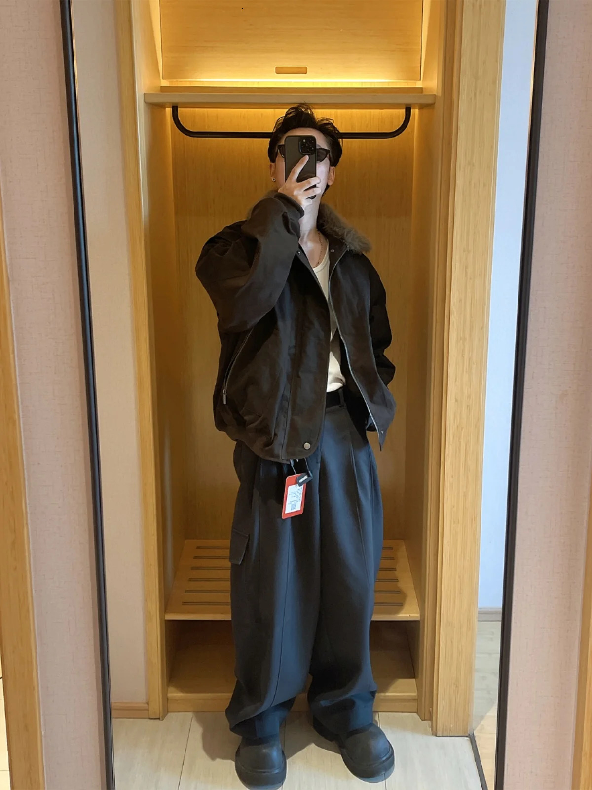 Winter Style Large Fur Collar Warm Coats Men Vintage Workwear Down Jackets Mens Thick Long Sleeve Outerwear W728 251020