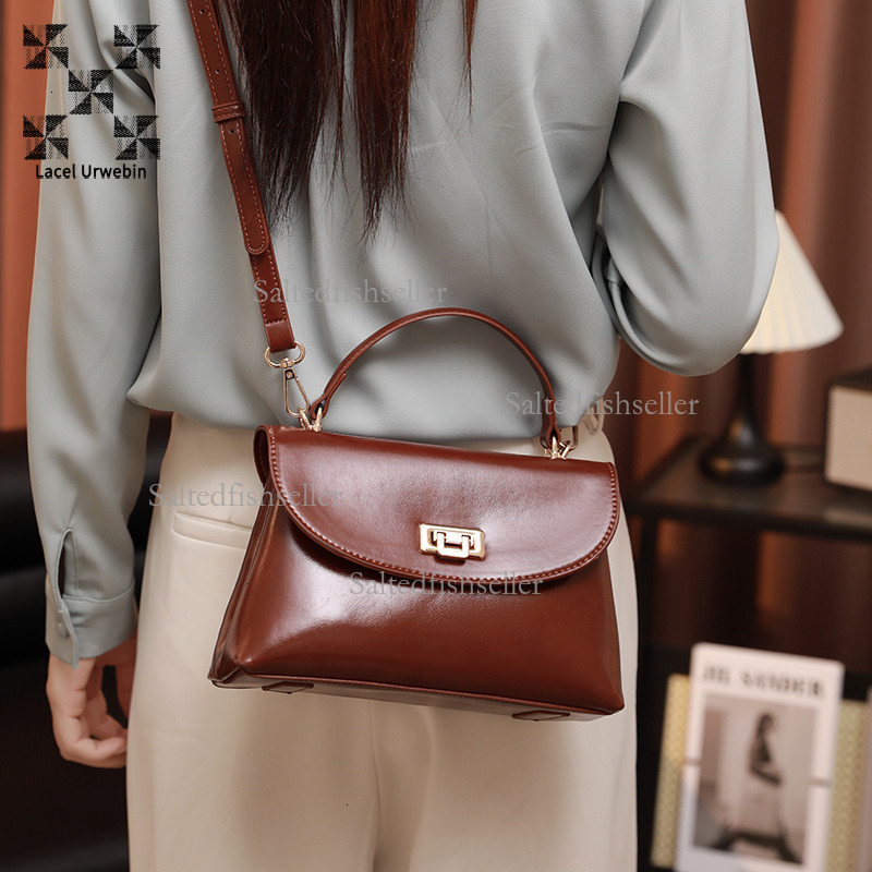 Lacel Urwebin Luxury Designer Women's Shoulder Bag Soft Leather Casual Fashion Japanese Business Handbag Minimalist Trendy Mom Crossbody Bag Phon
