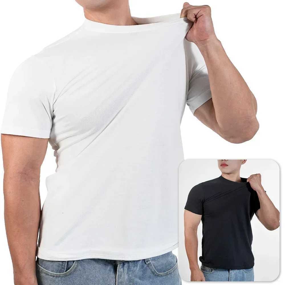 2pcs Free Ship Mens Tshirt High Qualtity Cotton Short Sleeved T Shirts O Neck Solid Color Tee Black White Breathable ClothingXJ251023