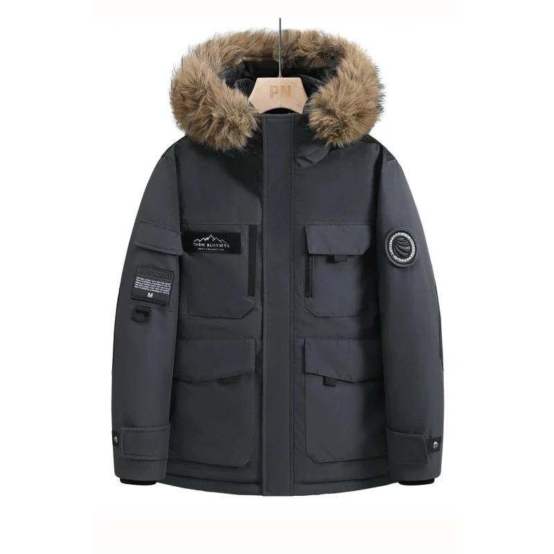 Winter Jackets for Men with Hoods and Fur Collars Highquality Waterproof Windproof Down Coat for Men Women Warm Jackets 251020