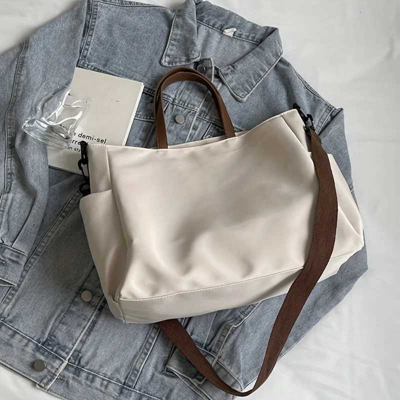 Spacious Nylon Tote Bag for Women Stylish Shoulder Crossbody Bag Perfect for Casual Outings Travel Business Fitness ShoppingL251023