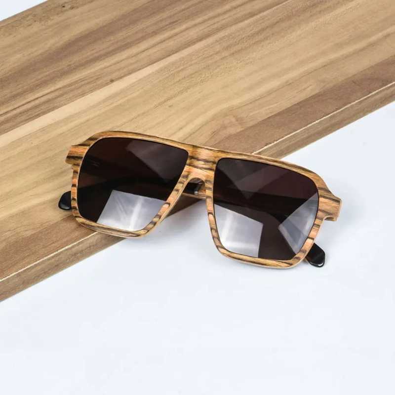 SHINU Brand Mens Glasses Polarized Lenses Sunglasses Men Wood Luxury Designer Wooden Eyewear Fashion Sun Glasses for MenW251023