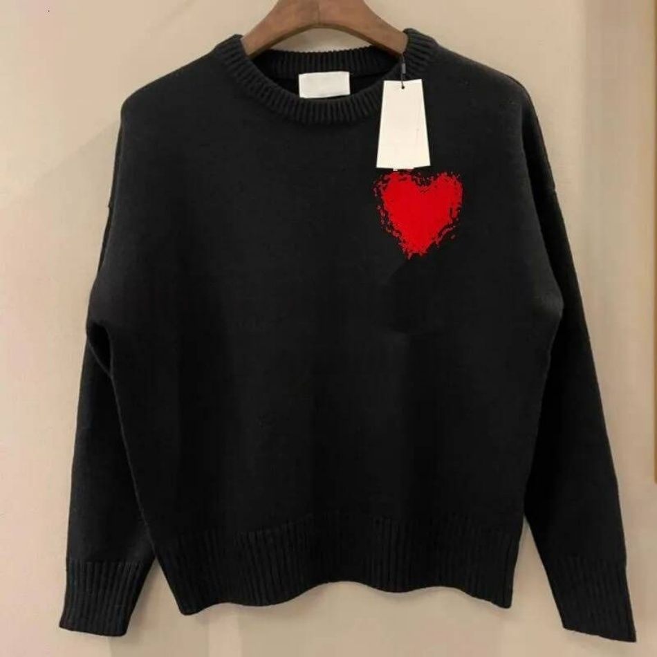 Paris Sweater Designer amiity Jumpers for Men Women Cardigan Knitted Sweats Fashion Knitwear paly European High Street Crew Neck Pull Casual Knit