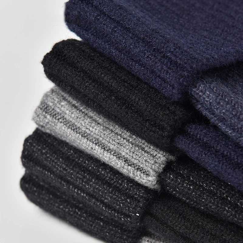 Winter Beanies Hats For Men Women Skullied Beanie Cuffed Knitted Hat Soft Warm Snow Ski Cap Male Outdoor Thick Hedging CapsXJ251023
