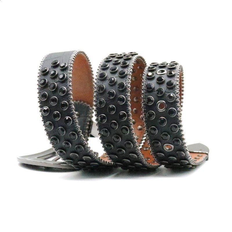 2024 er Belt Men Women Bb Simon Retro Needle Buckle BeltS 20 Color Crystal diamond B i 66250519