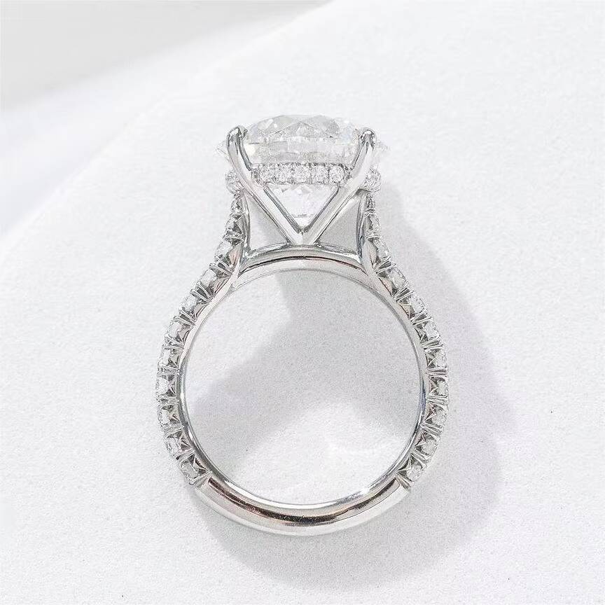 Hight Quality Sterling Silver Jewelry Hip Hop Iced Out Moissanite Diamond Rings for Women Men